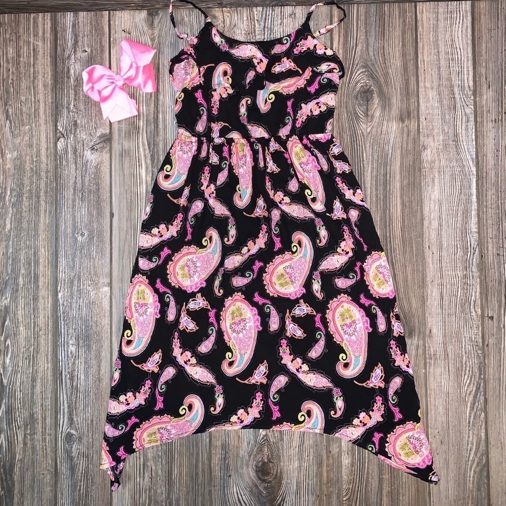 Place Black Paisley Maxi Dress